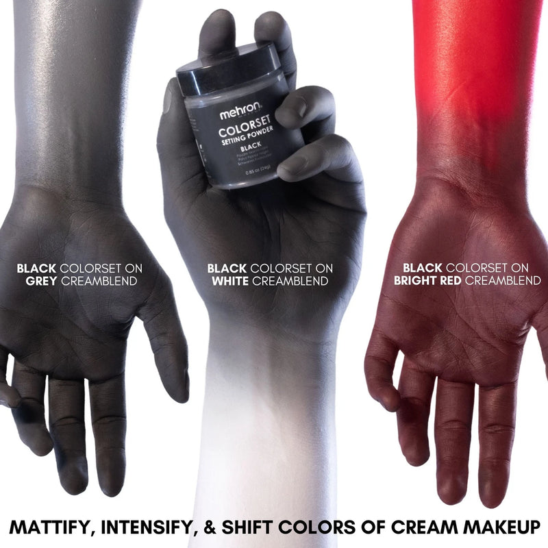 Mehron Makeup Colorset Setting Powder Black