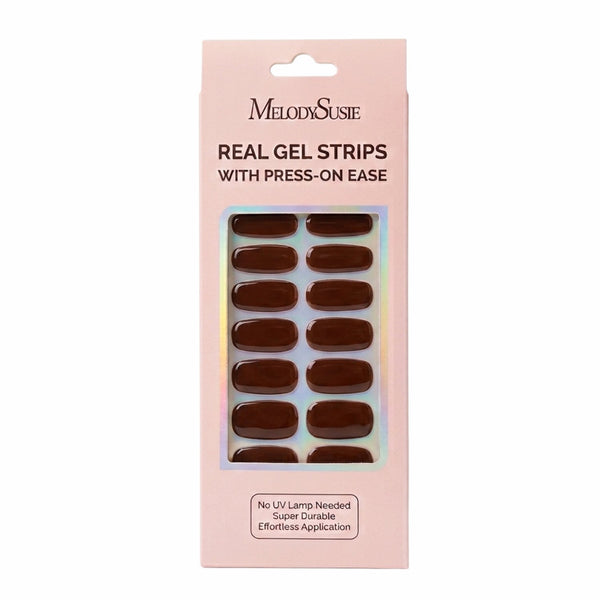 MelodySusie Classic Collection Real Gel Nail Strips Mani & Pedi Set Cherry Jelly