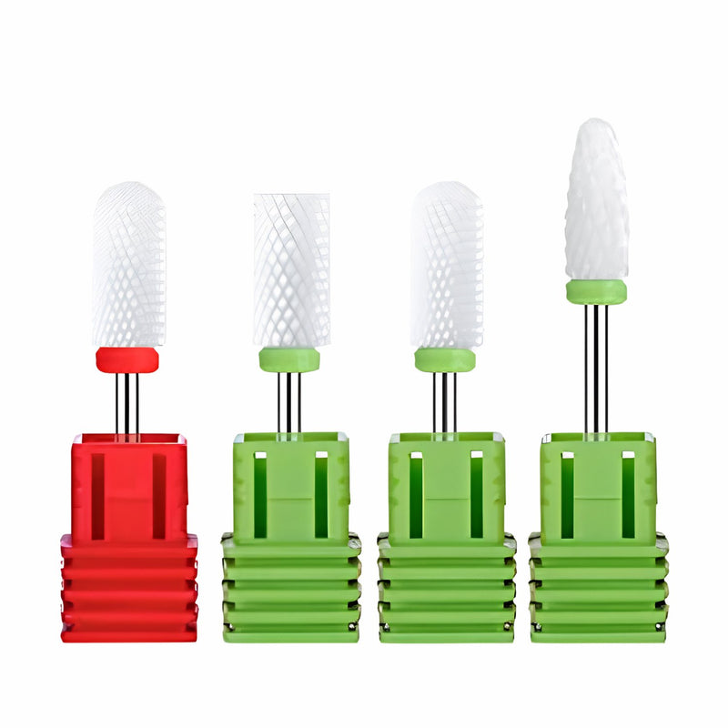 MelodySusie Nail Drill Bits BP Series Professional Ceramic Nail Drill Bits Set (4pcs)