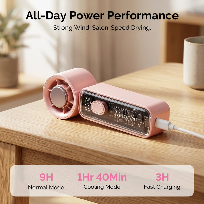 MelodySusie P-ARTF13 Mini Nail Fan Pink