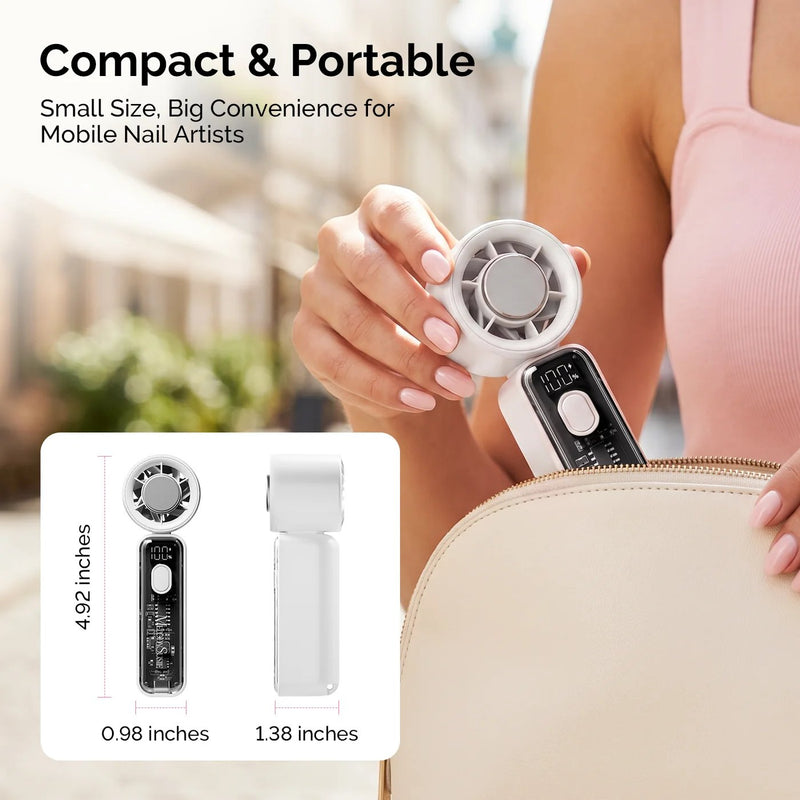 MelodySusie P-ARTF13 Mini Nail Fan White