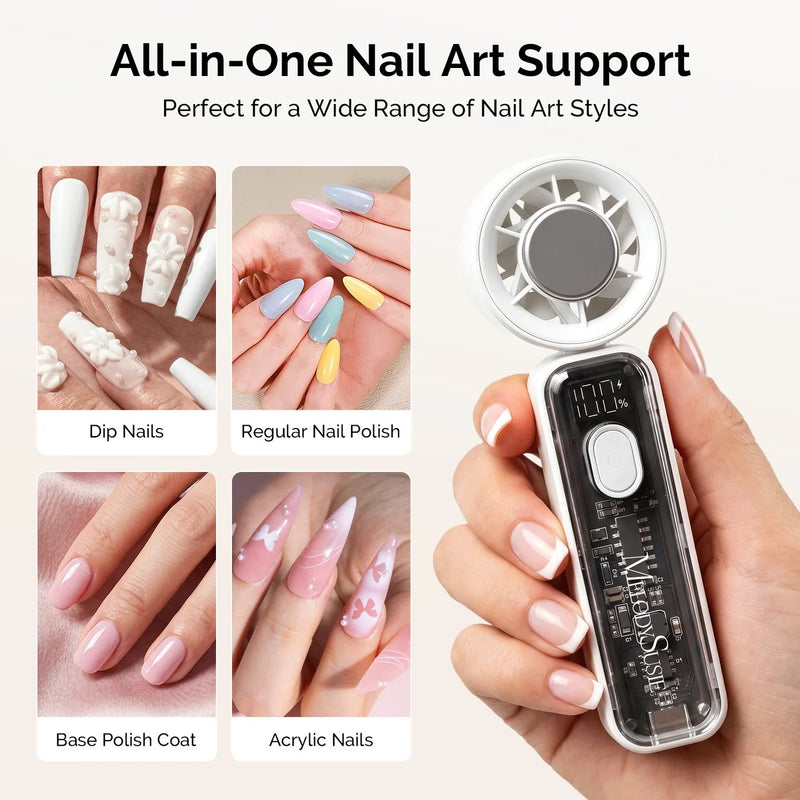 MelodySusie P-ARTF13 Mini Nail Fan White