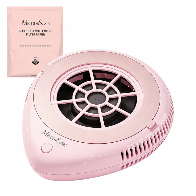 MelodySusie PProR Cordless & Rechargeable Nail Dust Collector Pink
