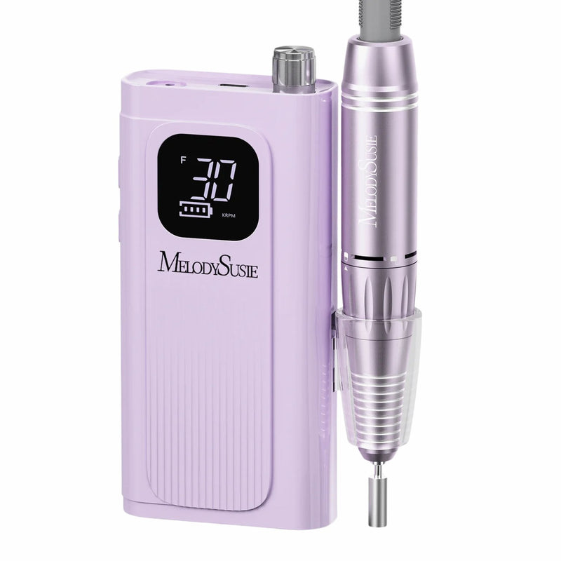 MelodySusie SC300F Clip On Rechargeable Nail Drill 30.000RPM Purple