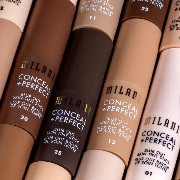 Milani Conceal + Perfect Blur Out Skin Tint 14 Tan Golden Olive, romige foundation stick, foto 6 van 7
