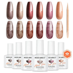 Gel Nail Polish Set Psychedelic Pearl