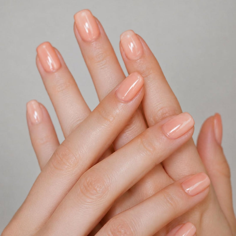 Nailo gellak stickers Coral Gloss, zachte koraaltint