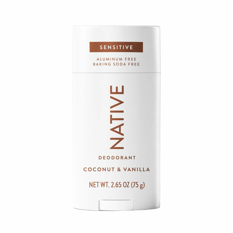 Native Sensitive Deodorant Stick Coconut & Vanilla, deodorant voor gevoelige huid met kokos- en vanillegeur