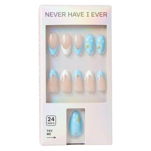 Press-On Nails French Waterlily