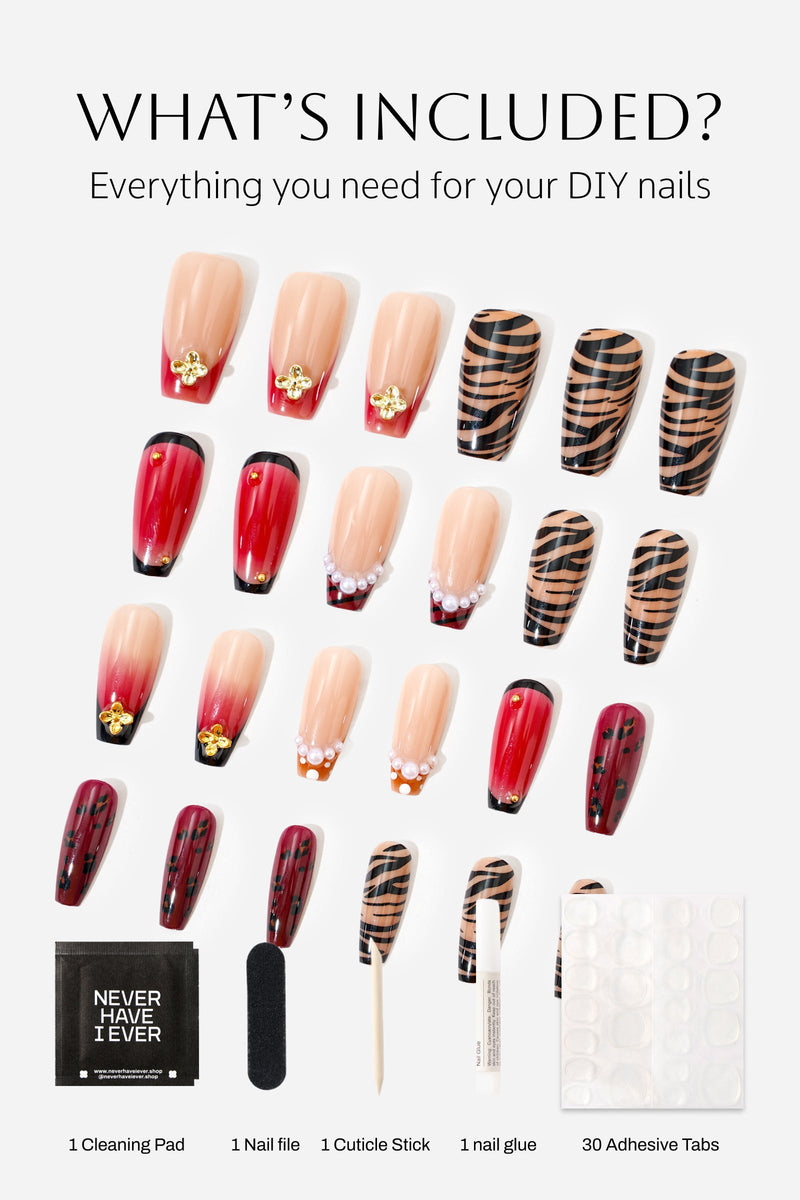 Never Have I Ever Press-On Nails Katseye Animal
