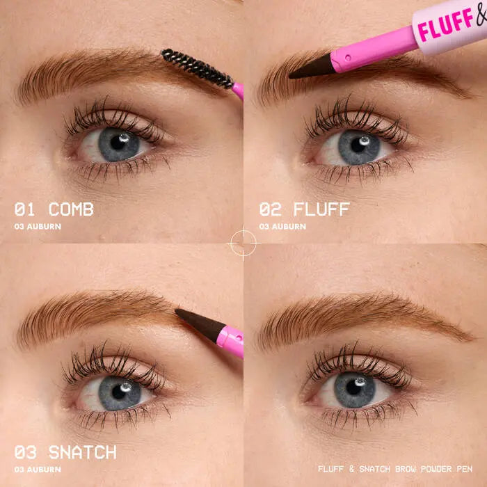 NYX Professional Makeup Fluff N Snatch Powder Pen Taupe, wenkbrauwpen voor fluffy wenkbrauwen