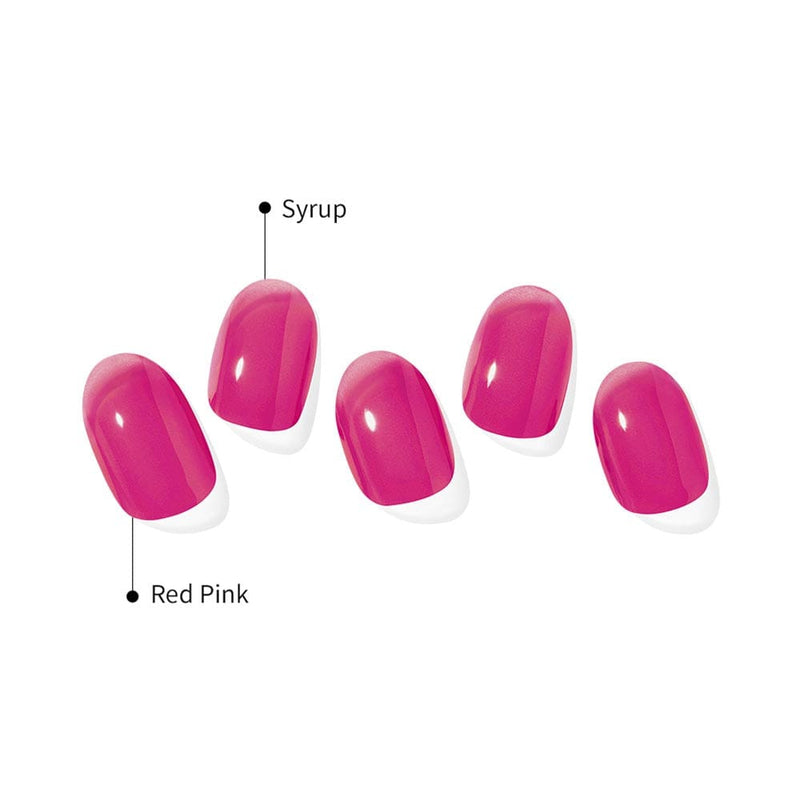 Ohora Semi Cured Gel Nail Strips N Tint Reddish, semi-uitgeharde gellak strips, foto 6 van 7