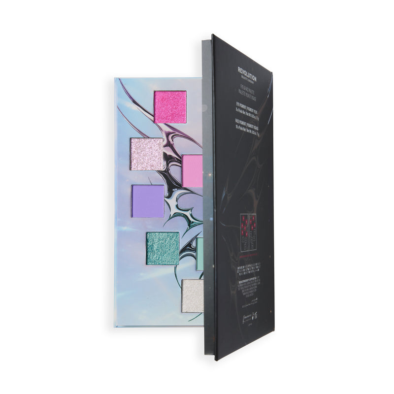 Pixie Wing Palette half opengeklapt, lichte pastelkant