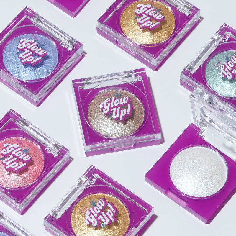 Rude Cosmetics The Glow Up! Diamond Highlighter Peri Twinkle, multifunctionele highlighter met diamanteffect, foto 5 van 6