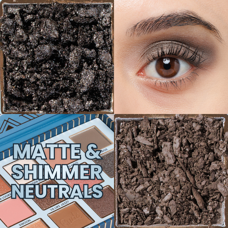 Rude Cosmetics The Roaring 20's 12 Color Palette Chanteuse, oogschaduwpalette met 12 tinten, foto 6 van 8