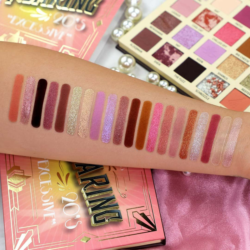 Rude Cosmetics The Roaring 20's Eyeshadow Palette Excessive, oogschaduw palette met diverse finishes, foto 2 van 5