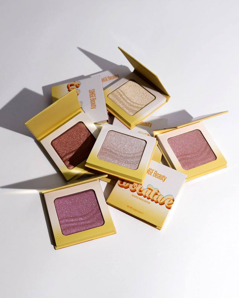 Singe Beauty Evocative Glazed Highlighter Quirky Quartz, rijke bronzen highlighter, foto 3 van 3