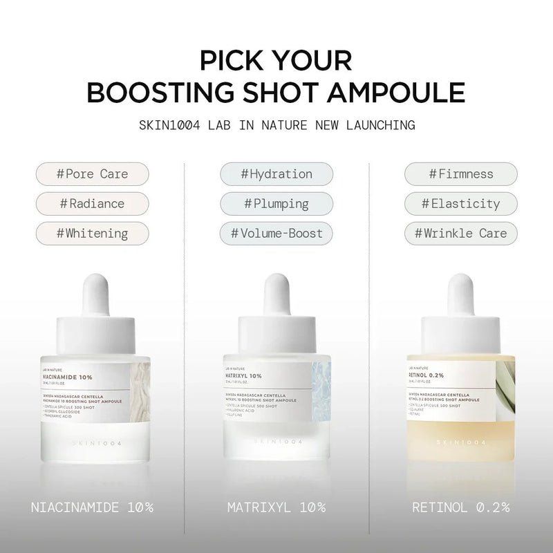 SKIN1004 Madagascar Centella Niacinamide 10 Boosting Shot Ampoule 9 Ml