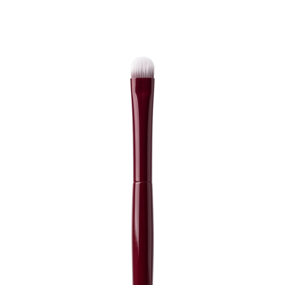 Boozyshop Flawless Smudge Brush, primo piano della testina del pennello su sfondo bianco