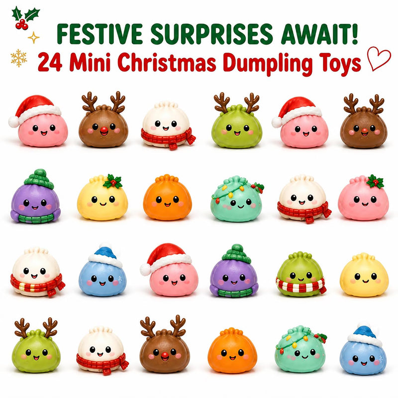 Squishy Advent Calendar met 24 mini squishy toys