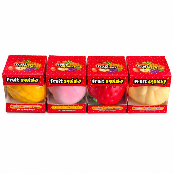 Mystery Slow Rise Fruit Squishy 8x8 Cm van Boozyshop, slow rise squishy die langzaam terugveert