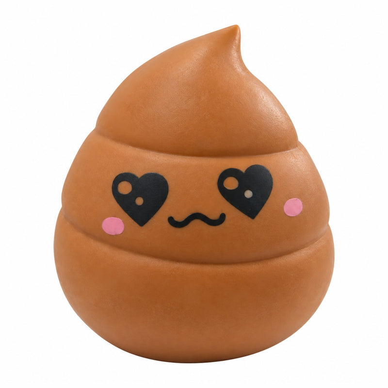 Squishy Poop Squishy XL, extra grote squishy in de vorm van een drolletje