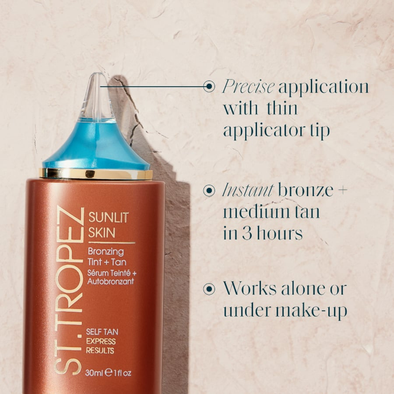 St. Tropez Sunlit Skin Face Serum Bronzing Tint & Tan