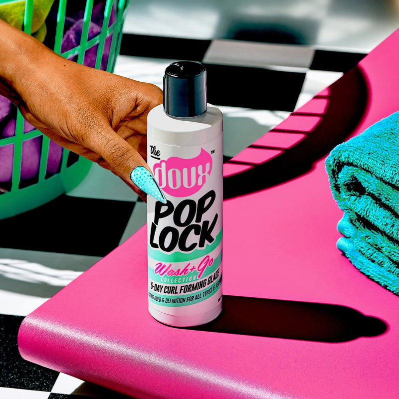 The Doux Pop Lock Curl Forming Glaze, krulvormende hair glaze met stevige hold