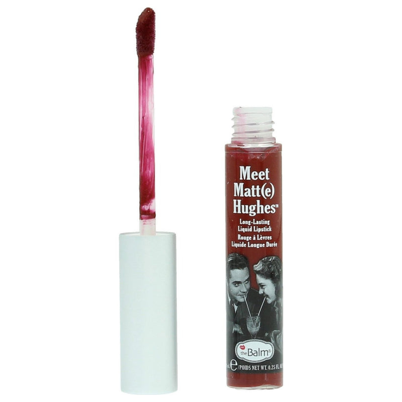 TheBalm Liquid Lipstick Meet Matte Hughes Adoring, bordeauxrode liquid lipstick met matte finish