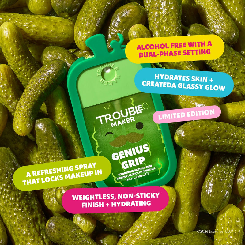 Trouble Maker X Squishmallows Charles The Pickle Better Work Setting Mist With Snug