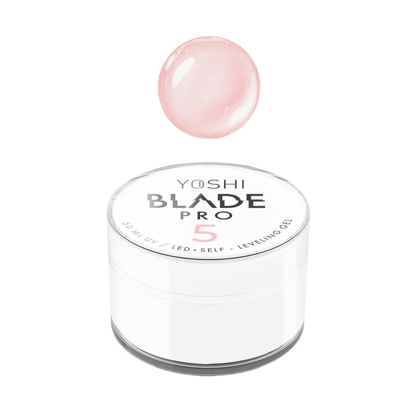 Yoshi Blade Pro Gel 5, lichtbeige builder gel voor verlengen en opbouwen van nagels