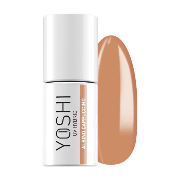 Yoshi Gel Polish UV LED 323 Lacqer Albino Cappuccino, dekkende gellak in lichte beige