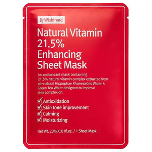 Natural Vitamin 21.5% Enhancing Sheet Mask