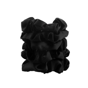 Satin Sleep Scrunchies Black